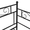 vidaXL Sofa Bed Frame without Mattress Black Metal 90x200 cm