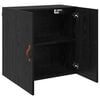 vidaXL Wall Cabinet Black oak 60 x 31 x 60 cm Engineered wood