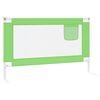 vidaXL Toddler Safety Bed Rail Green 120x25 cm Fabric