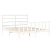 vidaXL Bed Frame without Mattress White 160x200 cm Solid Wood Pine