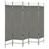 vidaXL 5-Panel Room Divider Anthracite 200x180 cm
