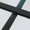 vidaXL Sliding Door with Hardware Set Black 90x205 cm ESG Glass