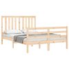 vidaXL Bed Frame without Mattress Double Solid Wood