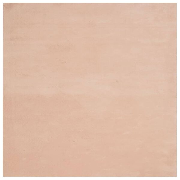 vidaXL Rug HUARTE Short Pile Soft and Washable Blush 160x160 cm