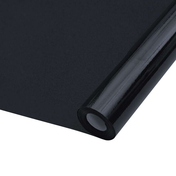 vidaXL Window Films 3 pcs Static Frosted Black PVC