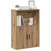 vidaXL Bookcase Artisan Oak 60x24x85 cm Engineered Wood