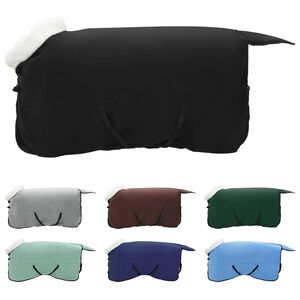 vidaXL Horse Blanket Black 125 cm Polar fleece
