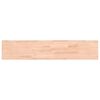 vidaXL Wall Shelf 100x20x4 cm Solid Wood Beech