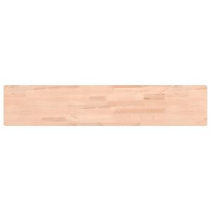 vidaXL Wall Shelf 100x20x4 cm Solid Wood Beech