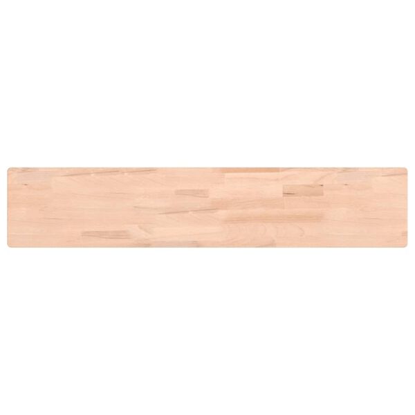 vidaXL Wall Shelf 100x20x4 cm Solid Wood Beech
