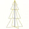 vidaXL Christmas Cone Tree 240 LEDs Indoor and Outdoor 118x180 cm