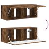 vidaXL TV Cabinet Set 4 pcs Smoked Oak Engineered Wood