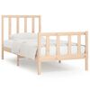vidaXL Bed Frame without Mattress 75x190 cm Small Single Solid Wood