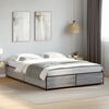 vidaXL Bed Frame without Mattress Grey Sonoma 150x200 cm King Size