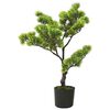 vidaXL Artificial Pinus Bonsai Plant | Green | Plastic | 60 cm