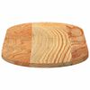 vidaXL Table Top Light Brown 80x40x2 cm Solid Wood Oak Oval