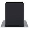 vidaXL Post Bases Square 12 pcs Anthracite 101x101 mm Powder-coated Steel
