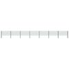 vidaXL Fence Panel with Posts Iron 1212x80 cm Green