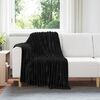 vidaXL Throw Blankets 6 pcs Black 150 x 130 cm Fleece