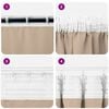 vidaXL Blackout Curtains with Rings 2 pcs Taupe 140 x 140 cm Polyester