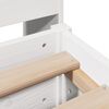 vidaXL Bed Frame without Mattress White 180x200 cm Super King Solid Wood Pine