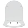 vidaXL Toilet Seat White 47 x 36 x 3.4 cm Duroplast