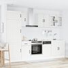 vidaXL 8 Piece Kitchen Cabinet Set Lucca White Engineered Wood