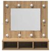vidaXL Mirror Cabinet Artisan Oak 60 x 31.5 x 62 cm Engineered Wood