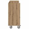 vidaXL Golf Cabinet with Wheel Plain Artisan Oak 120 x 45 x 98 cm