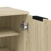 vidaXL Shoe Cabinet Sonoma Oak 59x35x100.5 cm Engineered Wood