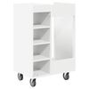 vidaXL Golf Cabinet with Wheel Plain White 65 x 45 x 98 cm