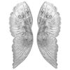 vidaXL Wings Sculpture Silver 17 x 5 x 59 cm Aluminium