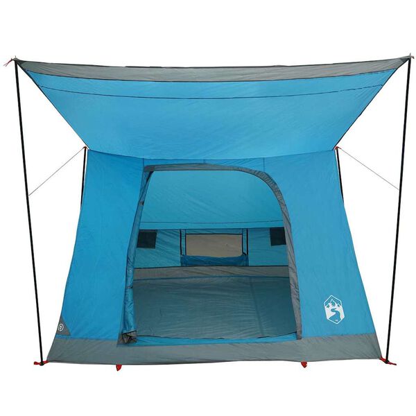 vidaXL Camping Tent with Roof Blue 223 x 163 x 130 cm Taffeta