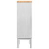 vidaXL Bathroom Cabinet White 35 x 30 x 90 cm Solid Pine Wood