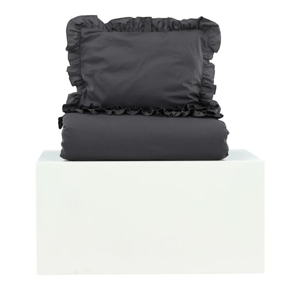 Venture Home Bed Set Levi 200x150 cm Cotton Anthracite