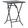vidaXL Bistro Set Folding 3 pcs Anthracite Steel
