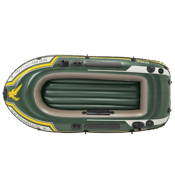Intex Inflatable Boat Set Seahawk 2 with Trolling Motor and Bracket