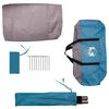 vidaXL Tent with Roof with Air Vent Blue 268 x 240 x 191 cm Polyester