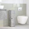 vidaXL Bathroom Cabinet with Roll Holder Concrete Grey 20.5x22x72 cm