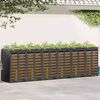 vidaXL Wheelie Bin Storage for 6 Bins Anthracite 408 x 77.5 x 121.5 cm