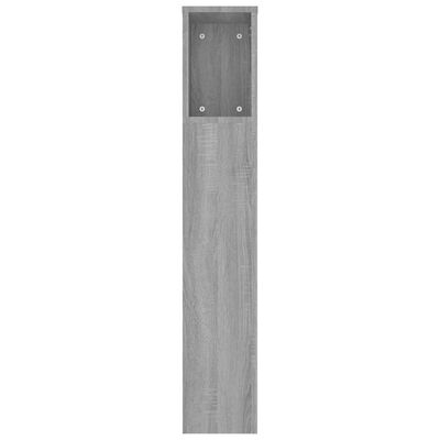 vidaXL Headboard Cabinet Grey Sonoma 220x18.5x104.5 cm
