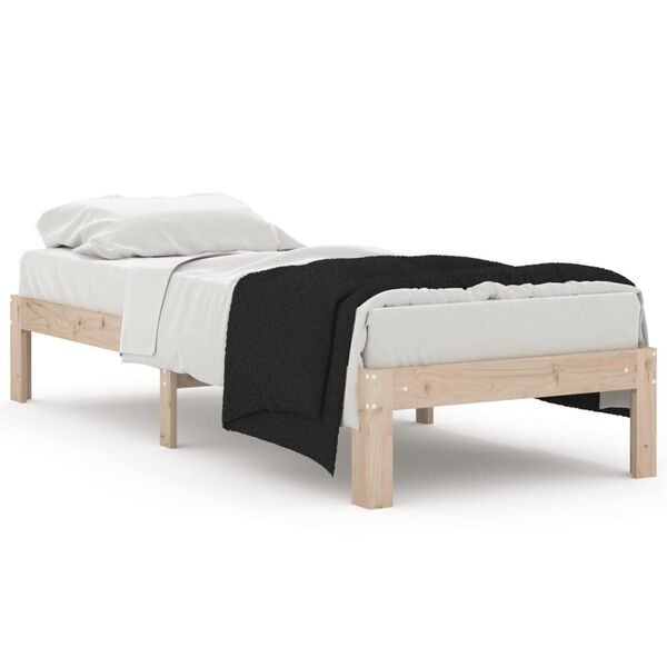 vidaXL Bed Frame without Mattress 75x190cm Small Single
