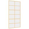 vidaXL Sliding Door Gold 102.5x205 cm Clear ESG Glass and Aluminium