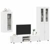 vidaXL TV Cabinet Set with Drawer FLORIN White Engineered Wood