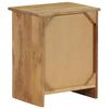 vidaXL Bedside Table Solid Mango Wood 40x30x50 cm