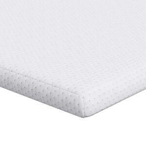vidaXL Mattress Topper White 70 x 200 x 6 cm Jaquard Fabric