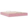 vidaXL Ottoman Bed Frame No Mattress Pink 200x200 cm Velvet