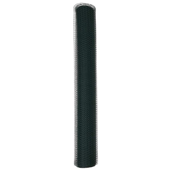 vidaXL Hexagon Fence Green 1.4 x 10 m Steel