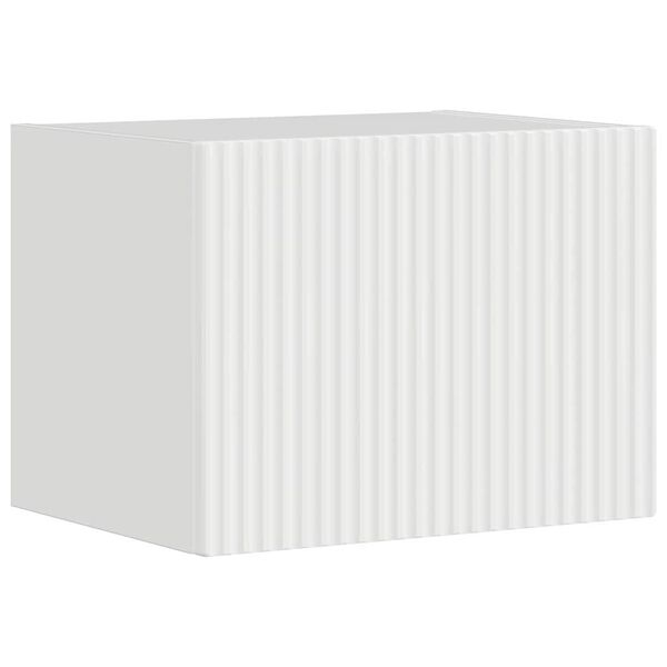 vidaXL TV Wall Cabinet Gloss White 39 x 31 x 29.5 cm Engineered Wood