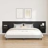 vidaXL Headboard with Cabinet 3 pcs Black Oak Engineered Wood